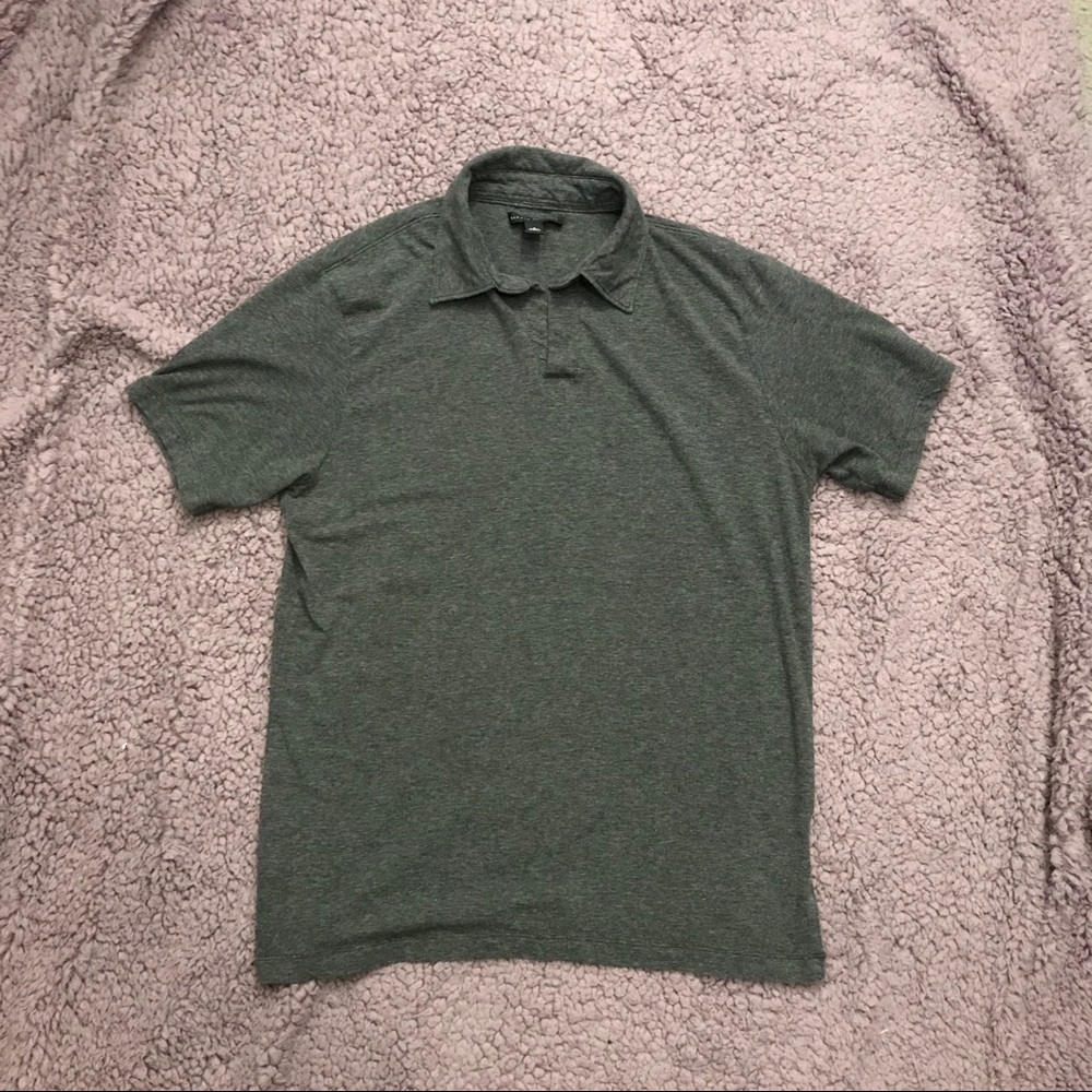 Banana Republic grey stretch polo